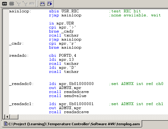 Data Acquisition System using ATmega8
